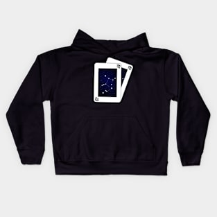 Virgo Zodiac Sign Card Kids Hoodie